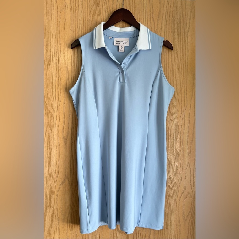 Tommy Bahama | Women’s SZ L | Racquet Paddle Polo Sleeveless Dress Blue EUC